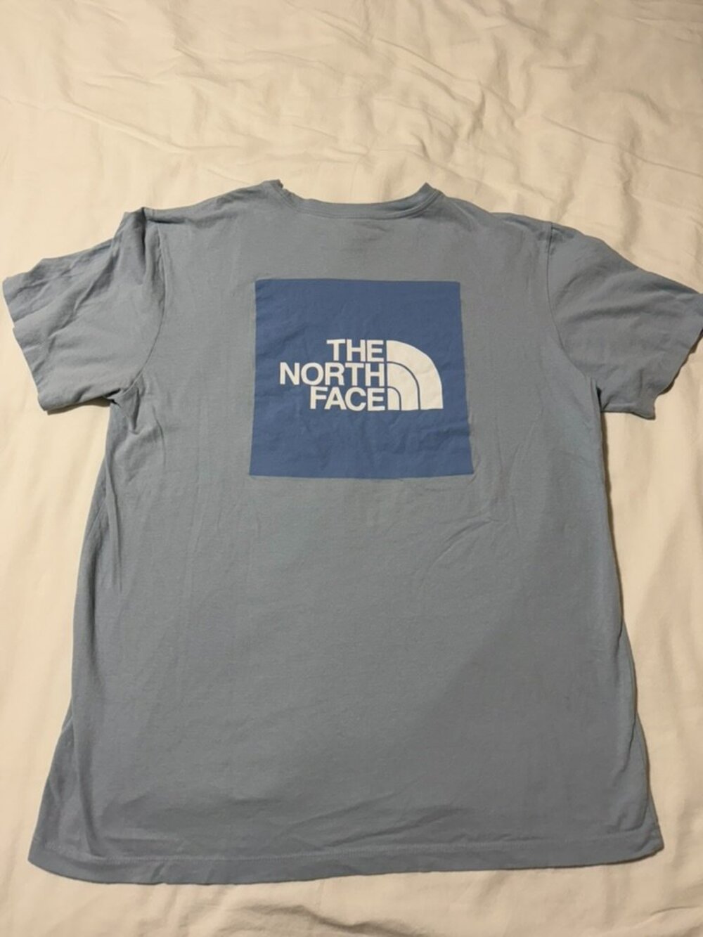 The North Face Men’s Large Blue Logo Graphic T-Shirt 100% Cotton